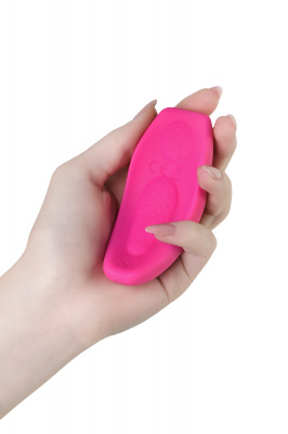 Клиторальный вибратор в трусики JOS FLIRTY, силикон, розовый, 9,3 см арт. 782022