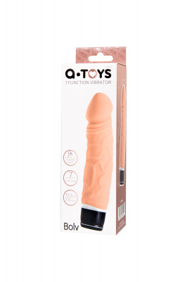 Реалистичный вибратор TOYFA  A-Toys Bolv, силикон, телесный, 19,3 см арт. 761040