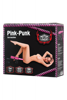 Секс-машина Pink-Punk, MotorLovers, ABS, розовый, 22 см арт. 456602