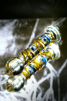 Нереалистичный фаллоимитатор Sexus Glass, стекло, прозрачный, 17,5 см арт. 912093