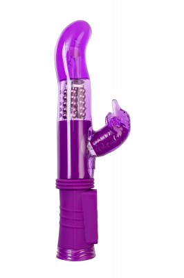 Вибратор с клиторальным стимулятором TOYFA A-Toys  , TPR, Фиолетовый, 22,5 см арт. 765011