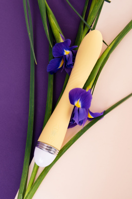 Вибратор Flovetta by Toyfa Calla, силиконовый, желтый, 22 см арт. 457703