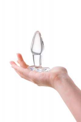 Анальная втулка Sexus Glass, стекло, прозрачная, 10,5 см, Ø 3,5 см арт. 912131