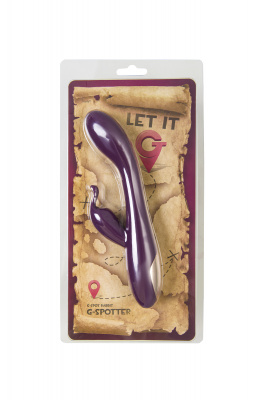 Вибратор для точки G с клиторальной стимуляцией Let it G, G-Spotter, силикон, фиолетовый, 19,5 см арт. 592004