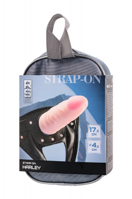 Страпон на креплении TOYFA RealStick Strap-On Harley, TPR, телесный, 17,3 см арт. 972003