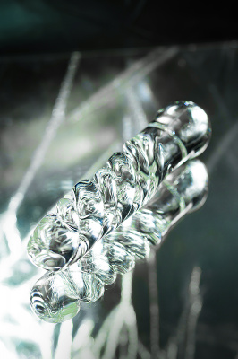 Двусторонний фаллоимитатор Sexus Glass, стекло, прозрачный, 16 см арт. 912122