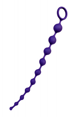 Анальная цепочка ToDo by Toyfa Grape, силикон, фиолетовая, 35 см, Ø 2,7 см арт. 356005