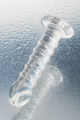 Нереалистичный фаллоимитатор Sexus Glass, стекло, прозрачный, 16 см арт. 912179