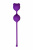Вагинальные шарики A-Toys by TOYFA, силикон, фиолетовые, Ø 2,7 см арт. 764013