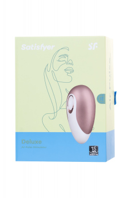Вакуум-волновой бесконтактный стимулятор клитора Satisfyer Pro Deluxe NG, ABS пластик, розовый, 11см