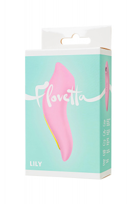 Вакуумный стимулятор Flovetta LILY, силикон, розовый, 13 см арт. 457717