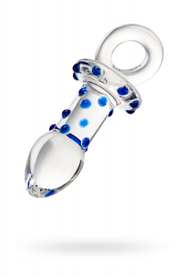 Анальная втулка Sexus Glass, стекло, прозрачная, 14 см, Ø 3,5 см арт. 912064