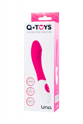 Нереалистичный вибратор TOYFA A-Toys Una, силикон, розовый, 19,8 см арт. 765006