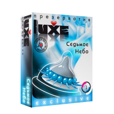 ПРЕЗЕРВАТИВ "LUXE" СЕДЬМОЕ НЕБО (шары и усы) 1 штука арт. СЕДЬМОЕ НЕБО