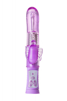Вибратор с клиторальным стимулятором TOYFA A-Toys High-Tech fantasy, TPE, фиолетовый, 22,4 см арт. 761032