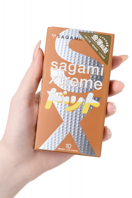 Презервативы Sagami, xtreme, feel up, латекс, 19 см, 5,3 см, 10 шт. арт. 727/1