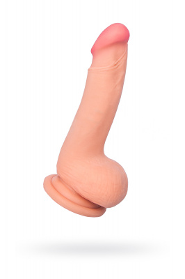Реалистичный фаллоимитатор TOYFA RealStick Elite Nathan, TPR, телесный, 18,5 см арт. 982004-1