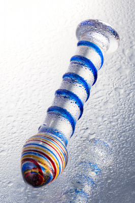 Нереалистичный фаллоимитатор Sexus Glass, стекло, прозрачный, 18 см арт. 912069
