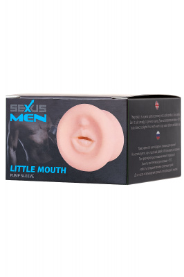 Насадка на помпу Sexus Men LITTLE MOUTH, TPE, телесный, 7,5 см арт. 709033