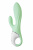 Нереалистичный вибратор Satisfyer Air Pump Bunny 5, силикон, зеленый, 15 см. арт. J2018-257