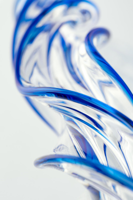 Нереалистичный фаллоимитатор Sexus Glass, стекло, прозрачный, 18,5 см арт. 912002