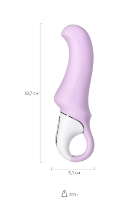 Нереалистичный вибратор Satisfyer Vibes Charming Smile, силикон, фиолетовый, 18,7 см. арт. EE73-827-1017