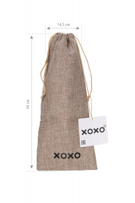 Мешочек XOXO, текстиль, коричневый, 34*14,5 см арт. 253002