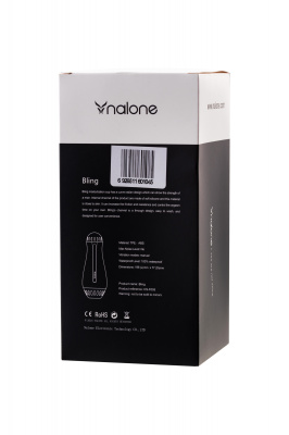 Мастурбатор нереалистичный Nalone Bling, TPE, Чёрный, 19,8 см арт. CS-F005
