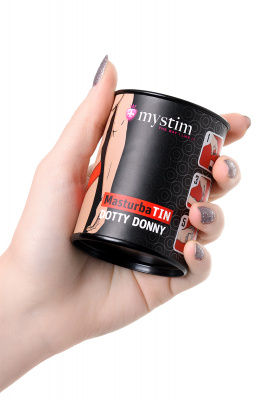 Мастурбатор MasturbaTIN Dotty Donny, TPE, белый, 5,5 см арт. 46296