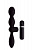 Вибровтулка анальная 11,5 см черная MENZSTUFF THRILLER ASS DUAL HEAD BLACK арт. 20917