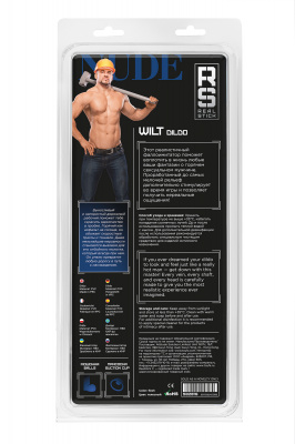Реалистичный фаллоимитатор RealStick Nude Wilt, PVC, телесный, 29,5 см арт. 582016