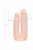 Фаллоимитатор для двойного проникновения RealStick Silicone Armie H, сайлекспан, телесный, 19 см арт. 9420014