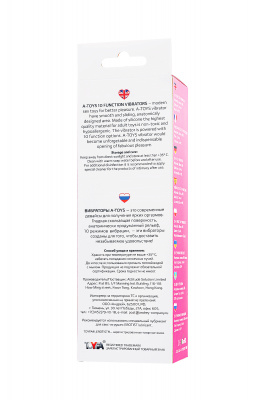 Нереалистичный вибратор TOYFA A-Toys Una, силикон, розовый, 19,8 см арт. 765006