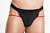 Стринги мужские Me Seduce Bastien, черно-красные, L/XL арт. Bastien-BL-3