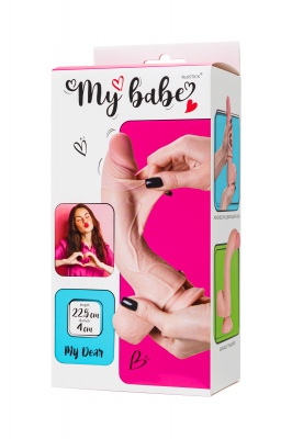 Реалистичный фаллоимитатор My Babe My Dear, TPE, телесный, 22,5 см арт. 583004