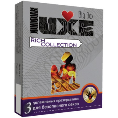 ПРЕЗЕРВАТИВЫ "LUXE" RICH COLLECTION ПАНЕЛЬ 3 штуки арт. RICH COLLECTION