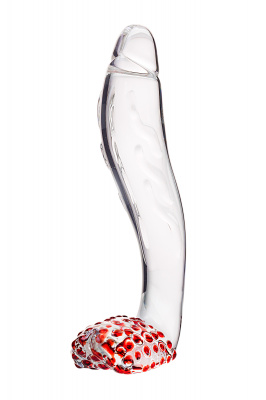 Нереалистичный фаллоимитатор Sexus Glass, стекло, прозрачный, 17,5 см арт. 912039