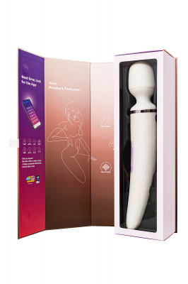 Нереалистичный вибратор Satisfyer Woman Wand, ABS пластик, белый, 34 см. арт. J2018-47-2