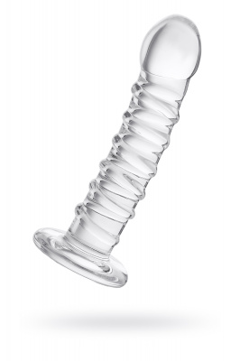 Нереалистичный фаллоимитатор Sexus Glass, стекло, прозрачный, 16 см арт. 912179