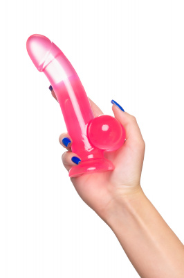 Реалистичный фаллоимитатор A-Toys by TOYFA Fush, TPE, розовый, 18 см арт. 762006