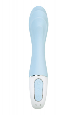 Нереалистичный вибратор Satisfyer Air Pump Vibrator 5, силикон, голубой,  см. арт. J2018-252