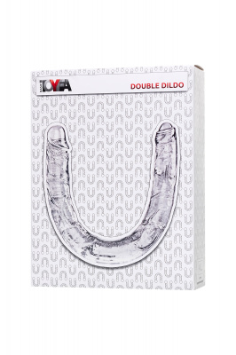 Фаллоимитатор двусторонний TOYFA Double Dildo, TPR, прозрачный, 40 см арт. 882022