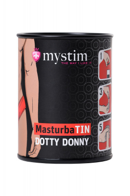 Мастурбатор MasturbaTIN Dotty Donny, TPE, белый, 5,5 см арт. 46296