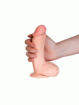 Реалистичный вибратор TOYFA RealStick Elite Gerard, TPR, телесный, 18,5 см арт. 981009-1