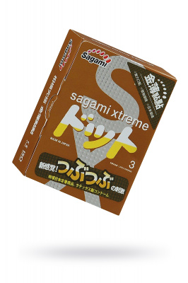 Презервативы Sagami, xtreme, feel up, латекс, 19 см, 5,2 см, 3 шт. арт. 735/1