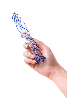 Нереалистичный фаллоимитатор Sexus Glass, стекло, прозрачный, 18,5 см арт. 912002