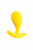 Анальная втулка ToDo by Toyfa Blob, водонепроницаемая, силикон, желтая, 5,5 см, Ø 2,1 см арт. 357019
