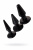 Набор втулок анальных Seven Creations, 3 шт, TPR, черные арт. 19-54BLK-BX