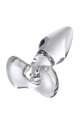Анальная втулка Sexus Glass, стекло, прозрачная, 10,5 см, Ø 3,5 см арт. 912131