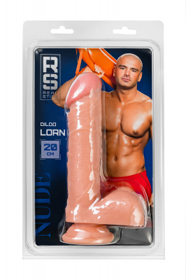 Реалистичный фаллоимитатор RealStick Nude Lorn, PVC, телесный, 20 см арт. 582021
